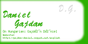 daniel gajdan business card